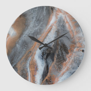 Original Resin Art Design Clock Große Wanduhr