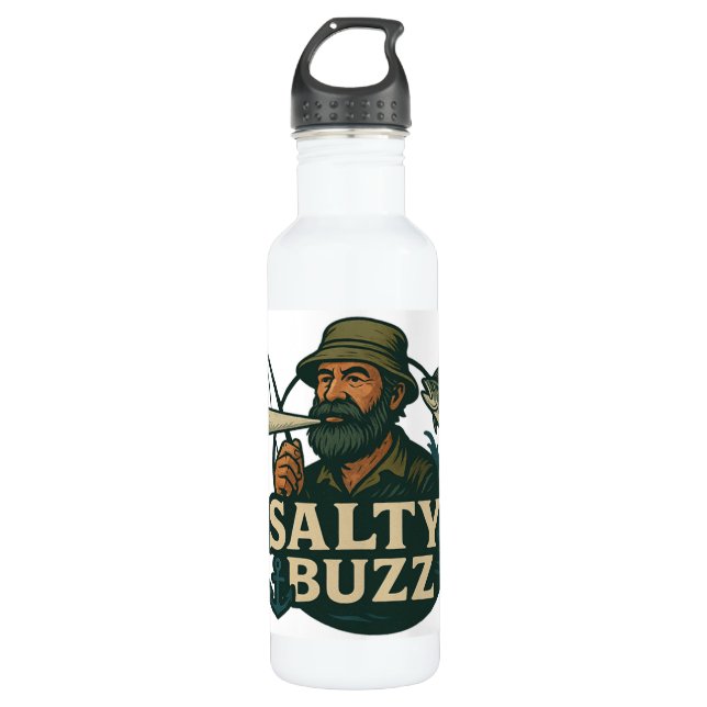 Original Salty Buzz Water Bottle Edelstahlflasche (Vorderseite)