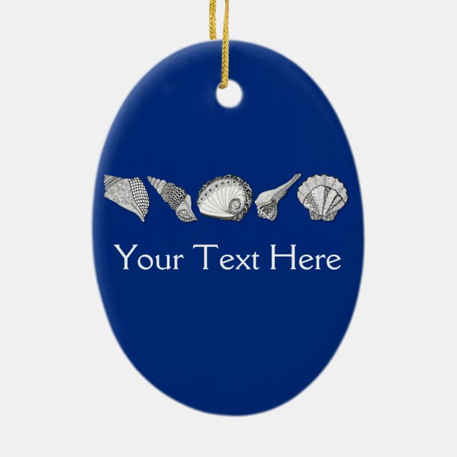 Original Seashell Collection Kunst Keramik Ornament (Hinten)