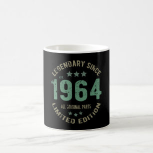 Original seit 1964 Vintage Legende Geburtstagsgesc Kaffeetasse