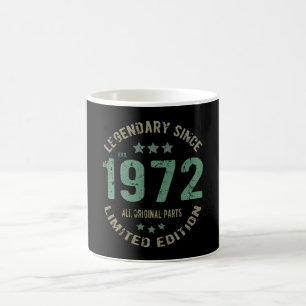 Original seit 1972 Vintage-Legende Geburtstagsgesc Kaffeetasse