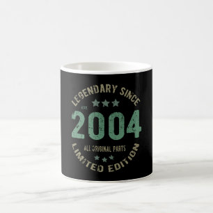 Original seit 2004 Vintage-Legende Geburtstagsgesc Kaffeetasse