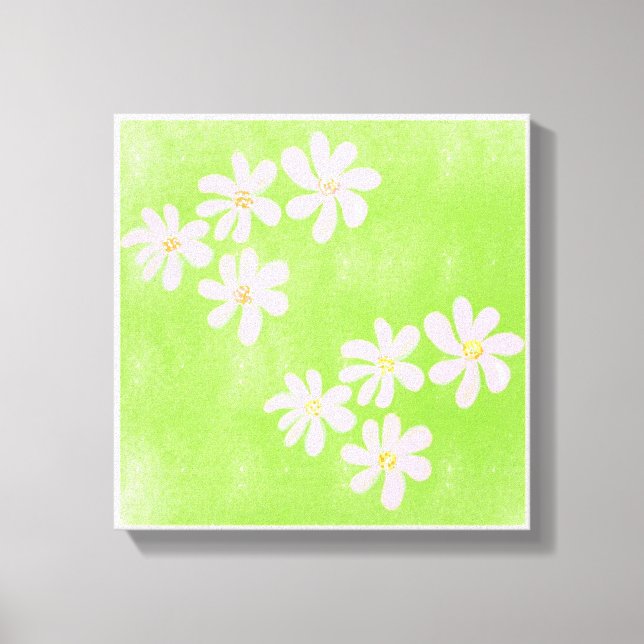 Original Simple Art Green Prints Leinwanddruck (Vorderseite)