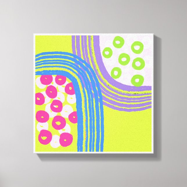 Original Simple Art Green Prints Leinwanddruck (Vorderseite)