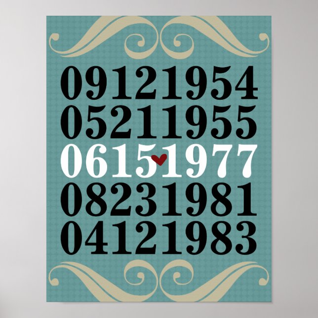 Original Special Dates Poster (Vorne)