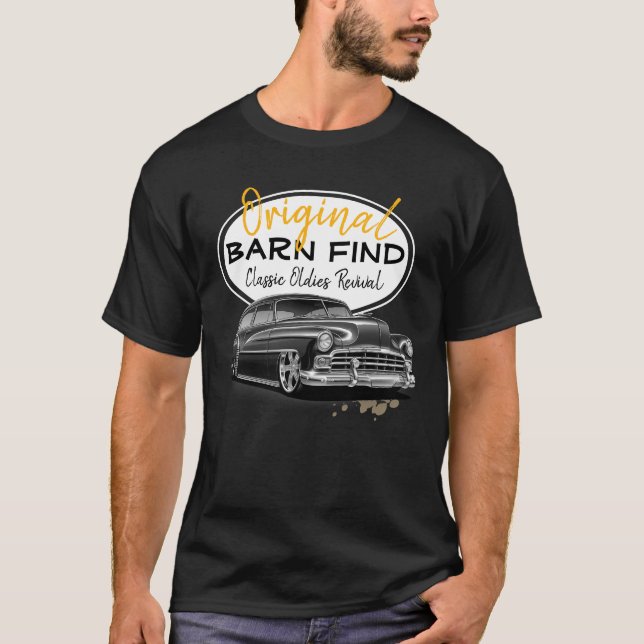 Original Stall finden Classic Oldies Chevy Car T-Shirt (Vorderseite)