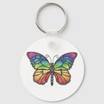 Original Stift & Tinte zeichnend eines Regenbogens