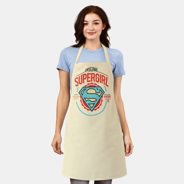Original Supergirl-Vintag-Logo-Abzeichen Schürze (Getragen)