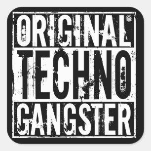 Original Techno Gangster - Aufkleber