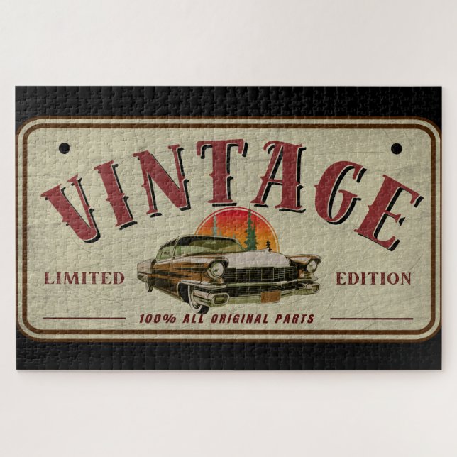 Original-Teile für Vintage Fahrzeuge in limitierte Puzzle (Horizontal)