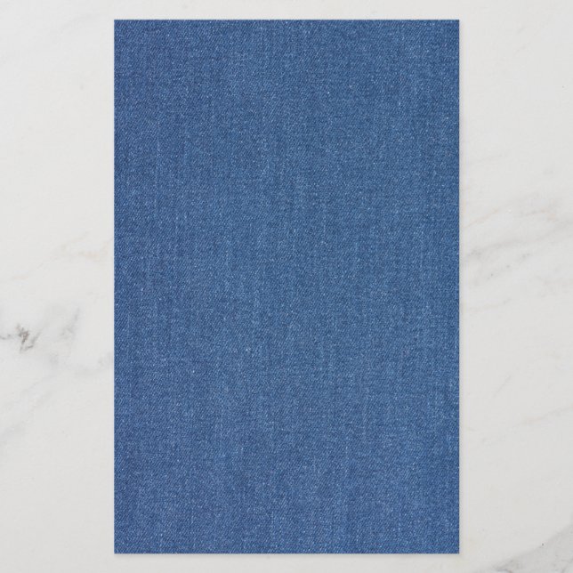 Original Textilienblau-Mode-Jeans denim Briefpapier (Vorderseite)