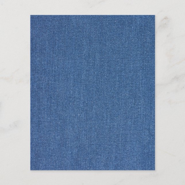 Original Textilienblau-Mode-Jeans denim Flyer (Vorne)