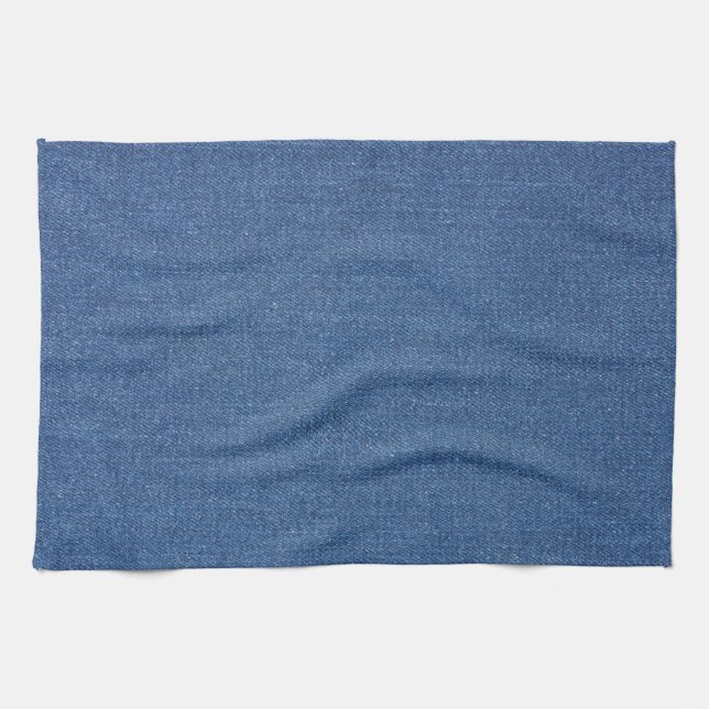 Original Textilienblau-Mode-Jeans denim Geschirrtuch (Horizontal)