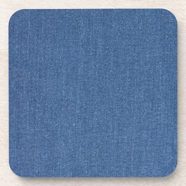 Original Textilienblau-Mode-Jeans denim Getränkeuntersetzer (Vorderseite)