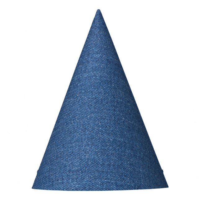 Original Textilienblau-Mode-Jeans denim Partyhütchen (Vorderseite)
