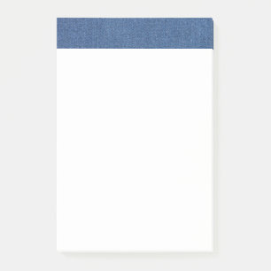 Original Textilienblau-Mode-Jeans denim Post-it Klebezettel