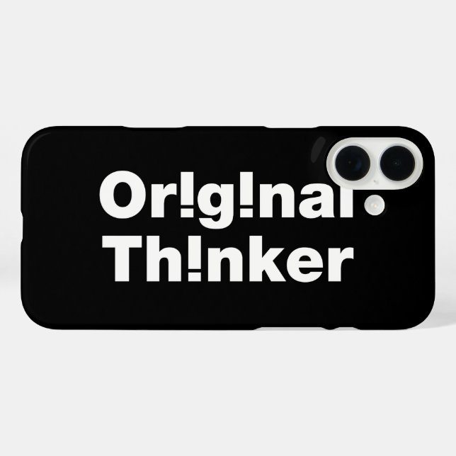 Original Thinker Case-Mate iPhone Hülle (Rückseite (Horizontal))