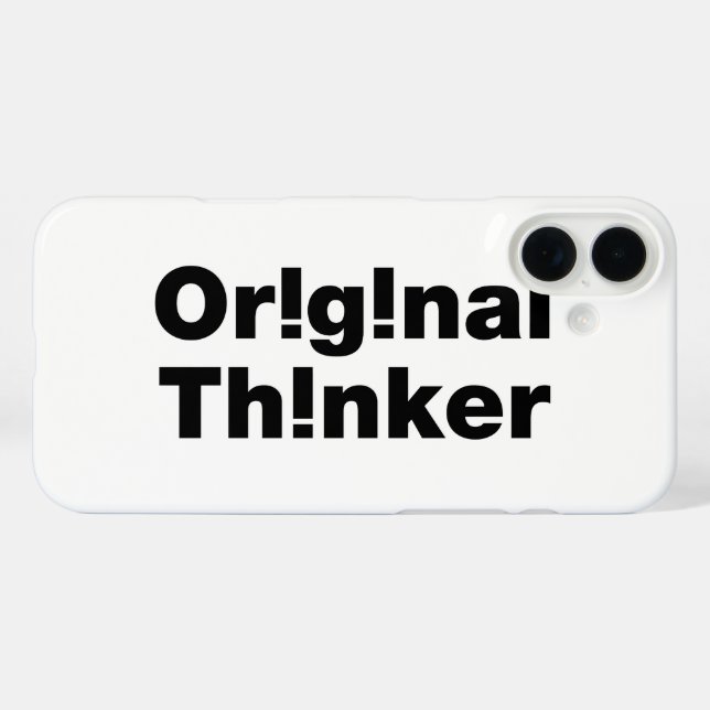 Original Thinker Case-Mate iPhone Hülle (Rückseite (Horizontal))