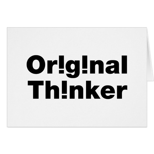 Original Thinker Grußkarten (Vorderseite (Horizontal))