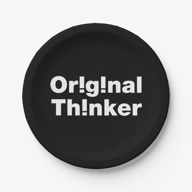 Original Thinker Pappteller (Vorderseite)