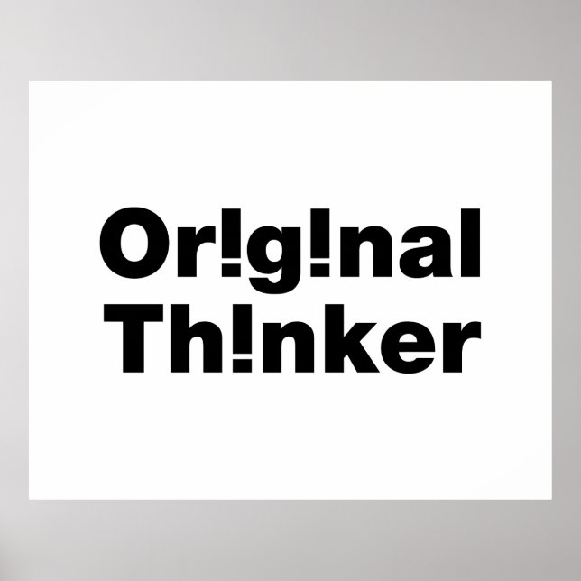 Original Thinker Poster (Vorne)