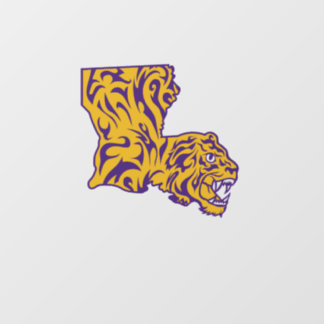 Original Tiger-Boot in Farbe Fensteraufkleber