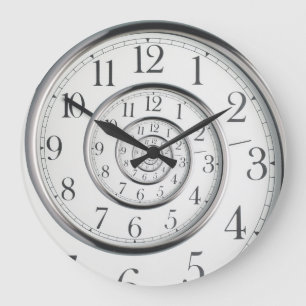 Original Time Abstract Clock Große Wanduhr
