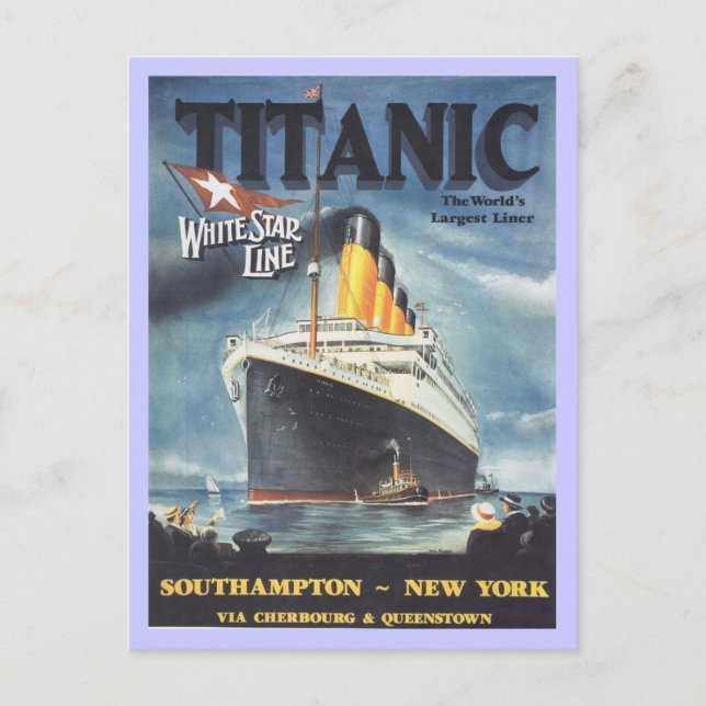 Original Titanic Poster Postkarte (Vorderseite)