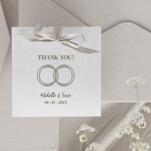 Original Trendy Wedding Rings Vielen Dank für Ihre Gummistempel