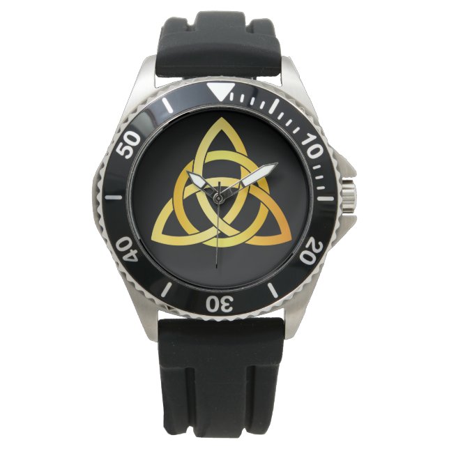 Original Triquetra Kreis keltischen Knoten Irland  Armbanduhr (Vorderseite)