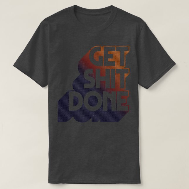 Original typografische Designkunst T-Shirt (Design vorne)