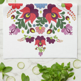 Original Ungarisches Matyo Kitchen Segen Zitat Geschirrtuch