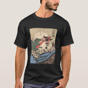 ORIGINAL Vintag Retro Japanisches Wave Monster VS  T-Shirt