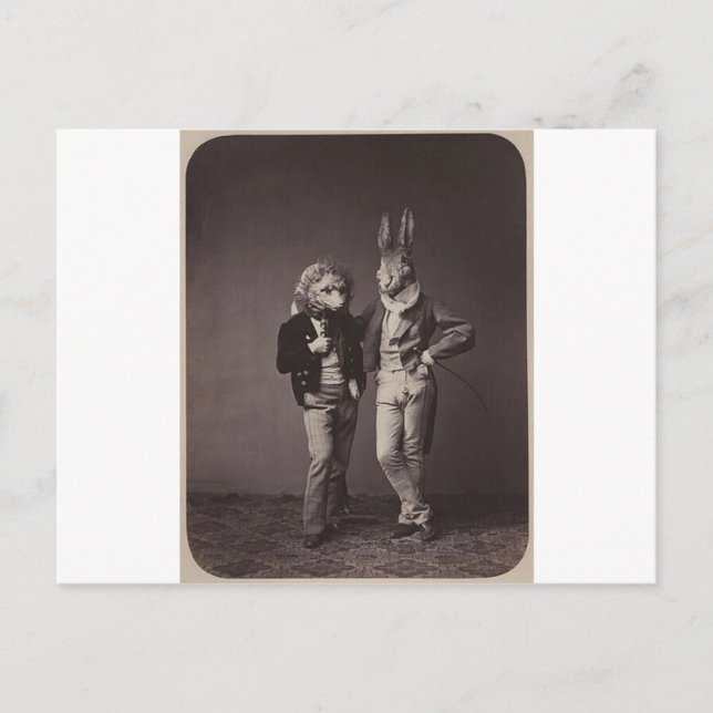 Original Vintage Halloween Kostüme Foto 900er Postkarte (Vorderseite)