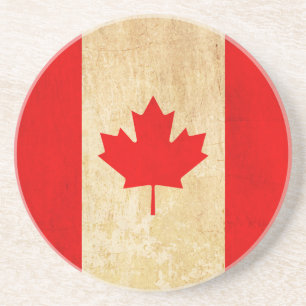 Original Vintage Patriotische Nationalflagge KANAD Getränkeuntersetzer