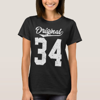 Original Vintage-Stil zum 34. Geburtstag T-Shirt
