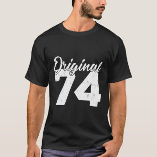 Original Vintages 74-tägiges Zubehör Jest Geburtst T-Shirt