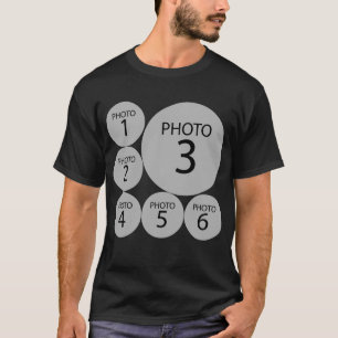 Original Vorlage 6 ROUND FOTOKOLLAGE erstellen T-Shirt