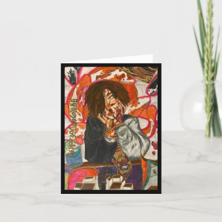 Original watercolor painting karte