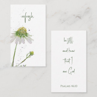 Original Watercolor Wildflower Custom Bible Verse Visitenkarte