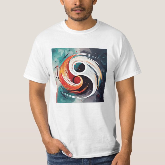 Original Yin & Yang Design - T-Shirt (Vorderseite)