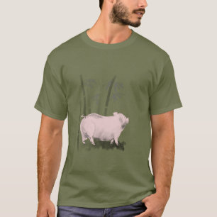 Original Zeichnend Schweinefleisch und Bambus-T-Sh T-Shirt