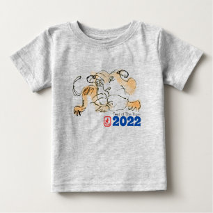 Original Zeichnend Tiger Chinesisch Neujahr 2022 B Baby T-shirt