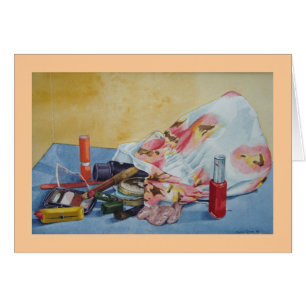 Originalbild der Vintagen Make-up-Tasche