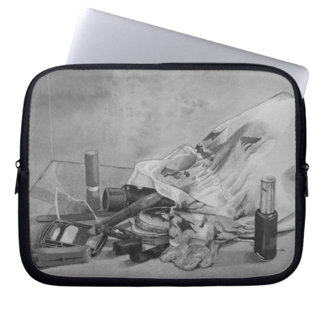 Originalbild der Vintagen Make-up-Tasche Laptopschutzhülle (Vorderseite)