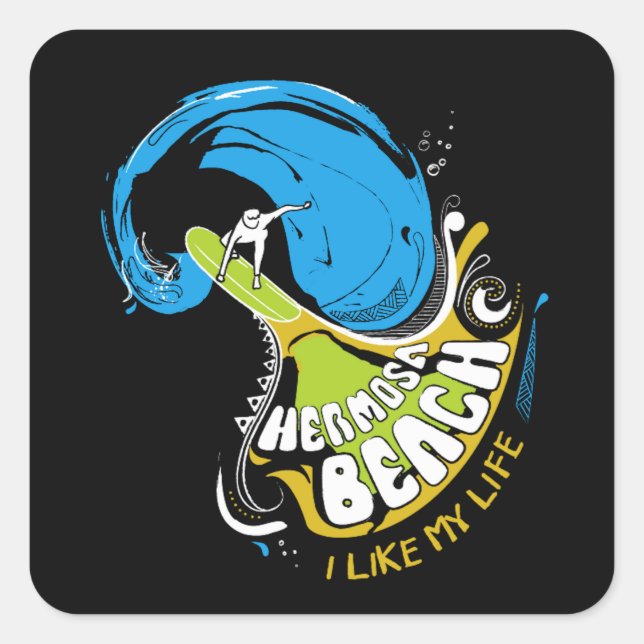 Originale Aufkleber "Ich mag mein Leben" (Vorderseite)