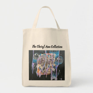 Originale farbenfrohe Kunst-Tasche mit Augen im De Tragetasche