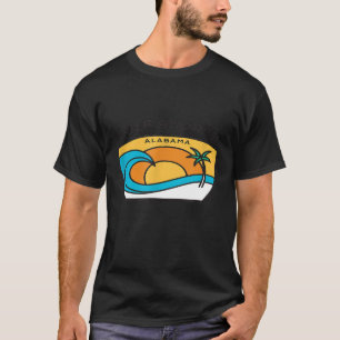 Originale Golfküsten Palmen Tree Novelty Art Surf T-Shirt