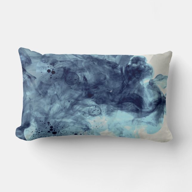 Originale Kunst: "Aqua-Uhren" Lendenkissen (Vorderseite)