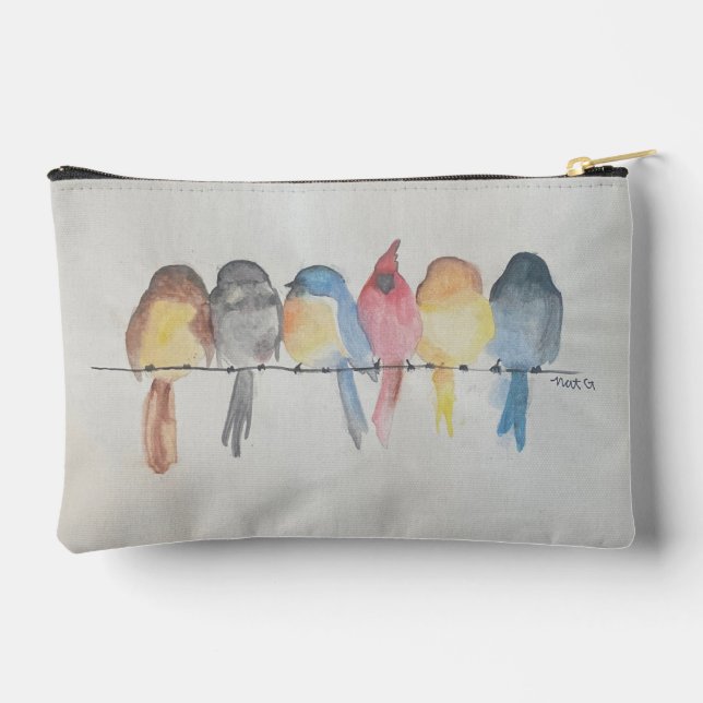 Originale Kunst - Zipper Pouch Zubehörtasche (Rückseite)